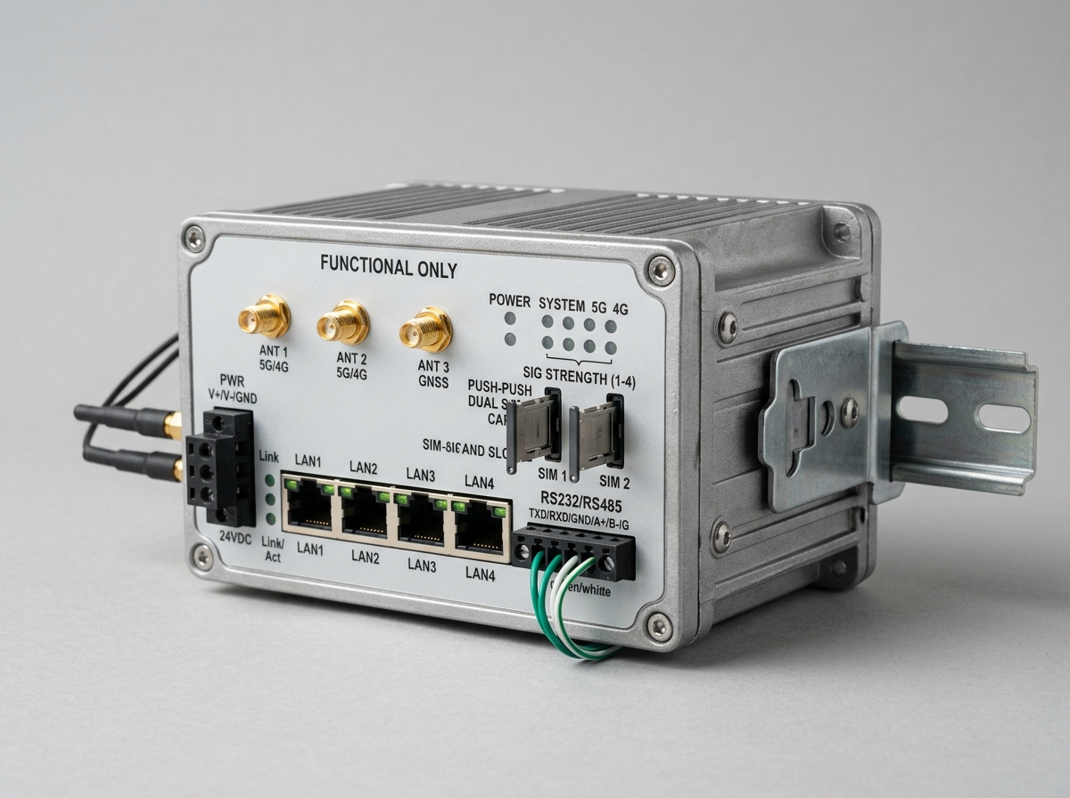 AceTel R310F Industrial 5G Router (WiFi 6, Dual SIM)